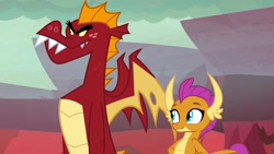 Size: 1920x1080 | Tagged: safe, imported from derpibooru, screencap, garble, smolder, dragon, sweet and smoky
