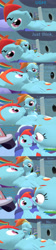 Size: 1280x5758 | Tagged: safe, imported from derpibooru, rainbow dash, pegasus, pony, 3d, angry, bed, bedroom, bedroom eyes, comic, dashblitz, eyes closed, female, grin, happy, holding head, hoof on chest, implied pregnancy, laughing, looking at each other, male, rainbow blitz, reference, rule 63, self ponidox, selfcest, shipping, shrek, shrek the third, sleeping, smiling, source filmmaker, straight