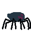 Size: 64x64 | Tagged: safe, artist:platinumdrop, imported from derpibooru, pony, spider, animated, description is relevant, gif, pixel art, plat adventures