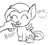 Size: 202x180 | Tagged: safe, artist:israelyabuki, imported from derpibooru, fluttershy, 1000 hours in ms paint, boop, caption, chibi, cute, daaaaaaaaaaaw, dawwww, eyes closed, hand, offscreen character, shyabetes, sketch, spread wings, wings, yay