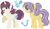 Size: 724x422 | Tagged: safe, artist:leaderofthelostclan, artist:selenaede, imported from derpibooru, oc, oc only, oc:frozen crystal, oc:glistening shoe, earth pony, pony, unicorn, base used, brother and sister, cutie mark, duo, female, hair tie, hairtie, male, mare, offspring, parent:caramel, parent:rarity, parents:rarimel, siblings, simple background, stallion, white background