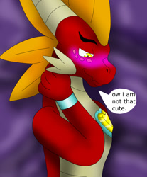 Size: 540x653 | Tagged: safe, imported from derpibooru, oc, oc only, oc:garro, dragon, tumblr:askgarrothelovedragon, love dragon, solo