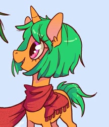Size: 367x424 | Tagged: safe, artist:dreamyri, artist:goatsocks, imported from derpibooru, oc, oc only, oc:flitter flutter, pony, unicorn, carrot, cropped, food, solo