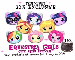 Size: 2048x1630 | Tagged: safe, artist:techycutie, imported from derpibooru, applejack, fluttershy, pinkie pie, rainbow dash, rarity, sci-twi, sunset shimmer, twilight sparkle, alicorn, equestria girls, adorkable, chibi, cute, dork, humane five, humane seven, humane six, ponied up, twilight sparkle (alicorn), twolight