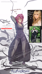 Size: 2162x3840 | Tagged: safe, artist:icychamber, imported from derpibooru, fluttershy, human, cyrillic, female, humanized, sketch, solo