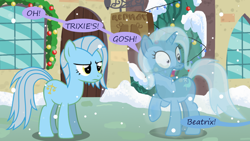 Size: 1280x720 | Tagged: safe, artist:evil-dec0y, imported from derpibooru, trixie, oc, pony, comic:trixie vs., comic:trixie vs. hearth's warming