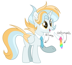 Size: 600x542 | Tagged: dead source, safe, artist:rainbows-skies, artist:thesmall-artist, imported from derpibooru, oc, oc only, oc:water star, alicorn, pony, male, necktie, simple background, solo, stallion, transparent background