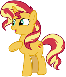 Size: 7775x9146 | Tagged: safe, artist:famousmari5, imported from derpibooru, sunset shimmer, pony, unicorn, equestria girls, equestria girls series, spring breakdown, spoiler:eqg series (season 2), absurd resolution, female, mare, simple background, smiling, solo, transparent background, vector