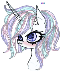 Size: 443x521 | Tagged: safe, artist:great-5, imported from derpibooru, oc, oc:stargazer, pony, unicorn, cute, female, lightmare, mare, moe, tsundere