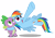 Size: 6000x4225 | Tagged: safe, artist:mrlolcats17, imported from derpibooru, rainbow dash, spike, dragon, pegasus, pony, .psd available, duo, fangs, female, hooves, male, mare, open mouth, simple background, solo, transparent background, wings