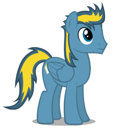 Size: 1812x1964 | Tagged: safe, artist:mrlolcats17, imported from derpibooru, oc, oc only, oc:bolterdash, pegasus, pony, hooves, male, simple background, smiling, solo, stallion, transparent background, wings