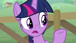 Size: 1920x1080 | Tagged: safe, imported from derpibooru, screencap, twilight sparkle, alicorn, pony, the point of no return, female, mare, raised hoof, solo, twilight sparkle (alicorn)