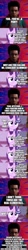 Size: 500x4460 | Tagged: safe, deleted from derpibooru, edit, edited screencap, imported from derpibooru, screencap, starlight glimmer, draconequus, comic:the epilogue, alternate universe, comic, delete this please, fanfic art, god of chaos, hydro-man, implied discord, implied grogar, miles morales, molten man, multiverse, mysterio, sandman, screencap comic, spider-man: far from home, spider-man: into the spider-verse