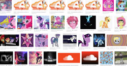 Size: 1849x967 | Tagged: safe, deleted from derpibooru, imported from derpibooru, applejack, derpy hooves, dj pon-3, fluttershy, maud pie, pinkie pie, rainbow dash, rarity, sunset shimmer, tempest shadow, twilight sparkle, vinyl scratch, oc, pony, equestria girls, friendship games, album, album cover, google, google search, mane six, my little pony, remix, soundcloud, too many rainbow dash