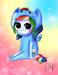 Size: 1537x1982 | Tagged: safe, artist:drawmlploveartlol, imported from derpibooru, rainbow dash, equestria girls, chibi, cute