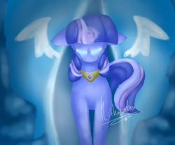 Size: 966x800 | Tagged: safe, artist:penpale-heart, imported from derpibooru, twilight sparkle, pony, unicorn, female, floating wings, glowing eyes, glowing horn, horn, looking down, mare, peytral, solo, unicorn twilight, wings