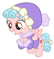 Size: 2091x2295 | Tagged: safe, artist:sonofaskywalker, imported from derpibooru, cozy glow, pony, frenemies (episode), beanie, clothes, cozybetes, cute, female, filly, flying, hat, high res, simple background, smiling, solo, sweater, transparent background, vector, winter outfit