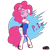 Size: 1000x1000 | Tagged: safe, artist:ggumbaramggun, imported from derpibooru, pinkie pie, pony, abstract background, bipedal, clothes, cosplay, costume, crossed hooves, crossover, d.va, female, latin american, melissa gedeón, no pupils, overwatch, p.nkie, solo, voice actor joke