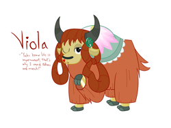 Size: 1600x1200 | Tagged: safe, artist:mightyshockwave, imported from derpibooru, oc, oc:viola, yak, cloven hooves, jade, jewelry, kissy face, looking at you, monkey swings, nya, one eye closed, simple background, sultry, white background, wink, yak oc