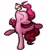 Size: 640x685 | Tagged: safe, artist:mane6, imported from derpibooru, pinkie pie, earth pony, pony, fighting is magic, balancing, cupcake, cute, diapinkes, eyes closed, female, food, mare, ponies balancing stuff on their nose, profile, simple background, solo, standing, standing on one leg, white background