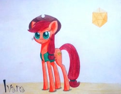 Size: 1163x907 | Tagged: safe, artist:dialysis2day, imported from derpibooru, oc, oc only, oc:ivana, earth pony, pony, clothes, female, mare, solo, traditional art, vest