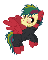 Size: 3896x4895 | Tagged: safe, artist:aborrozakale, imported from derpibooru, oc, oc:steel buzz, pegasus, pony, clothes, cosplay, costume, friday the 13th, hockey mask, jason voorhees, mask, simple background, solo, transparent background