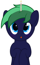 Size: 2693x4281 | Tagged: safe, artist:waveywaves, imported from derpibooru, oc, oc only, oc:middy, pony, candle, solo, tongue out