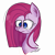 Size: 4000x4000 | Tagged: safe, artist:applerougi, imported from derpibooru, pinkie pie, pony, absurd resolution, bust, female, pinkamena diane pie, portrait, simple background, solo, transparent background