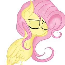 Size: 4000x4000 | Tagged: safe, artist:applerougi, imported from derpibooru, fluttershy, pony, absurd resolution, bust, eyes closed, female, portrait, simple background, solo, transparent background