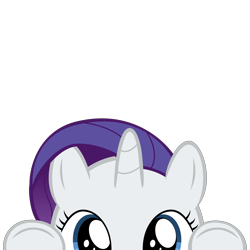 Size: 10000x10000 | Tagged: safe, artist:mrkat7214, imported from derpibooru, part of a set, rarity, pony, unicorn, absurd resolution, cute, female, filly, filly rarity, peekaboo, peeking, raribetes, simple background, solo, soon, that pony sure does love gems, transparent background, younger