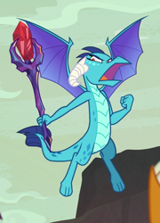 Size: 431x600 | Tagged: safe, imported from derpibooru, screencap, princess ember, dragon, sweet and smoky, angry, claws, clenched fist, cropped, dragon lord ember, dragoness, female, furious, horns, open mouth, tail, toes, wings