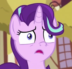 Size: 623x591 | Tagged: safe, imported from derpibooru, screencap, starlight glimmer, pony, unicorn, student counsel, cropped, faic, female, great moments in animation, mare, reaction image