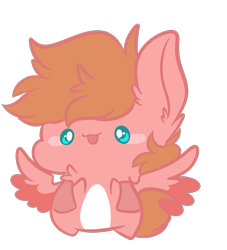 Size: 777x856 | Tagged: safe, artist:larae, artist:smolsammichowo, imported from derpibooru, oc, oc only, oc:crimsonwing, pegasus, pony, chibi, cute, male, smol