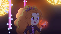 Size: 640x358 | Tagged: safe, imported from derpibooru, screencap, adagio dazzle, equestria girls, equestria girls series, find the magic, spoiler:eqg series (season 2), adoragio, beautiful, cute, singing, smiling, the dazzlings, the dazzlings have returned, when she smiles