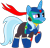 Size: 807x772 | Tagged: safe, artist:4-chap, imported from derpibooru, trixie, pony, unicorn, armor, clothes, cosplay, costume, crossover, female, helmet, mare, mega man (series), megaman, megaman x, megaman x: command mission, simple background, solo, transparent background