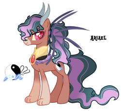 Size: 1545x1414 | Tagged: safe, artist:starling-sentry-yt, artist:x-dainichi-x, imported from derpibooru, oc, oc only, oc:ariael, hybrid, interspecies offspring, male, offspring, parent:discord, parent:princess celestia, parents:dislestia, simple background, solo, transparent background