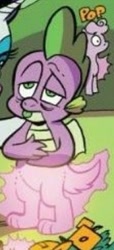 Size: 471x1031 | Tagged: safe, artist:andypriceart, idw, imported from derpibooru, rarity, spike, dragon, spoiler:comic, spoiler:comic78, claws, cropped, male, offscreen character, paws, tail, transformation, winged spike, wings