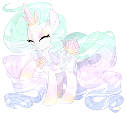 Size: 1280x1143 | Tagged: safe, artist:jojuki-chan, imported from derpibooru, oc, oc only, oc:crystal brooke, original species, pond pony, pony, eyes closed, female, simple background, solo, transparent background