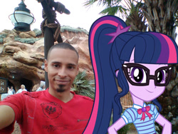 Size: 1024x768 | Tagged: safe, deleted from derpibooru, imported from derpibooru, sci-twi, twilight sparkle, human, equestria girls, equestria girls series, disney world, geode of telekinesis, irl, irl human, magical geodes, photo