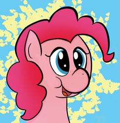 Size: 869x891 | Tagged: safe, alternate version, artist:syberyn, imported from derpibooru, pinkie pie, pony, :d, female