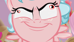 Size: 1400x800 | Tagged: safe, edit, edited screencap, imported from derpibooru, screencap, cozy glow, pegasus, pony, frenemies (episode), cozy glow is best facemaker, crazy face, derp, faic, female, filly, insanity, solo