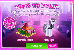 Size: 1024x692 | Tagged: safe, imported from derpibooru, inky rose, pony, advertisement, costs real money, gameloft, minigolf, official