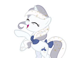 Size: 929x719 | Tagged: safe, artist:herfaithfulstudent, imported from derpibooru, oc, oc only, oc:day dreamer, pony, unicorn, bow, glitter, happy, simple background, solo