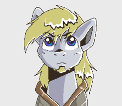 Size: 1475x1280 | Tagged: safe, artist:smirk, imported from derpibooru, oc, oc only, oc:zephyrus, pony, armor, bust, commission, ms paint, pixel art, portrait