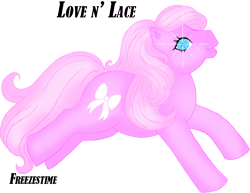Size: 1209x934 | Tagged: safe, imported from derpibooru, oc, oc only, earth pony, pony, twinkle eyed pony, g1, love n' lace, pink, simple background, solo, transparent background