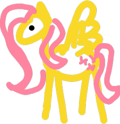 Size: 701x720 | Tagged: safe, artist:semental, derpibooru exclusive, imported from derpibooru, fluttershy, pegasus, pony, 1000 hours in ms paint, female, majestic as fuck, mare, minimalist, modern art, quality, simple background, solo, spread wings, transparent background, wings