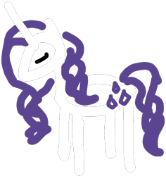 Size: 680x720 | Tagged: safe, artist:semental, derpibooru exclusive, imported from derpibooru, rarity, pony, unicorn, 1000 hours in ms paint, eyes closed, female, majestic as fuck, mare, minimalist, modern art, quality, simple background, solo, transparent background