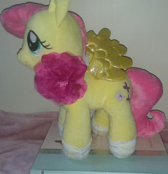 Size: 1280x1328 | Tagged: safe, artist:clestival, imported from derpibooru, fluttershy, pegasus, pony, irl, photo, plushie, solo