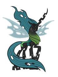 Size: 1536x2048 | Tagged: safe, artist:melspyrose, imported from derpibooru, oc, oc only, oc:king metamorphosis, changeling, changeling king, changeling oc, male, simple background, solo, transparent background