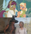 Size: 711x777 | Tagged: safe, imported from derpibooru, screencap, mane allgood, snap shutter, earth pony, pegasus, pony, the last crusade, comparison, crocodile dundee, photo, sue charlton